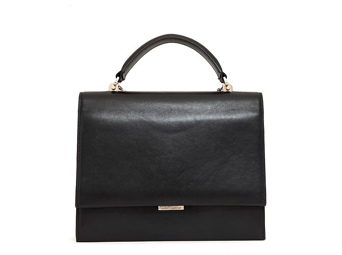Saint Laurent BABYLONE MEDIUM BLACK Noir Argenté