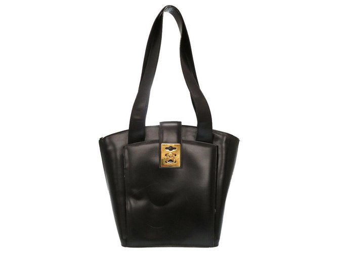 Céline Celine Tote bag Black Leather  ref.174424