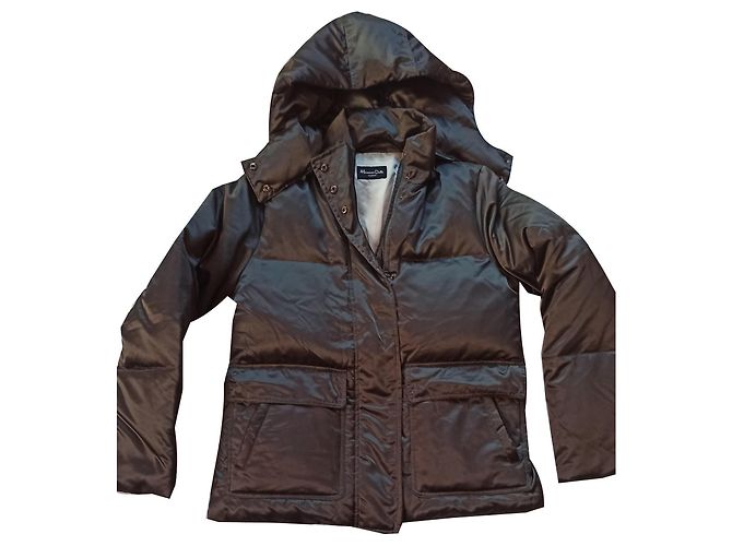 Massimo Dutti Steppjacke Khaki Grün