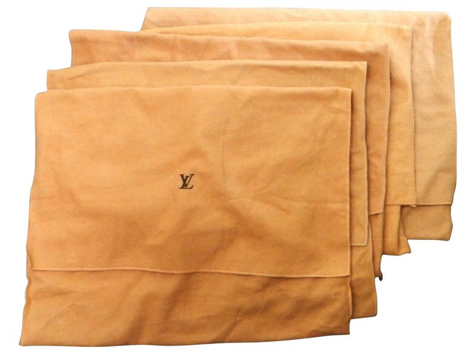 Louis Vuitton Envelope Dust Cover Bag Brown Cotton  ref.174513