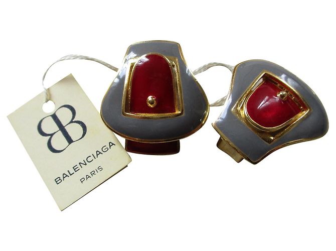 Balenciaga BO clips, hebilla de cinturón. Multicolor