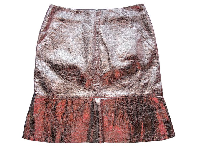 Three Floors Fashion Jupes Coton Polyester Viscose Bronze Cuivre  ref.174554