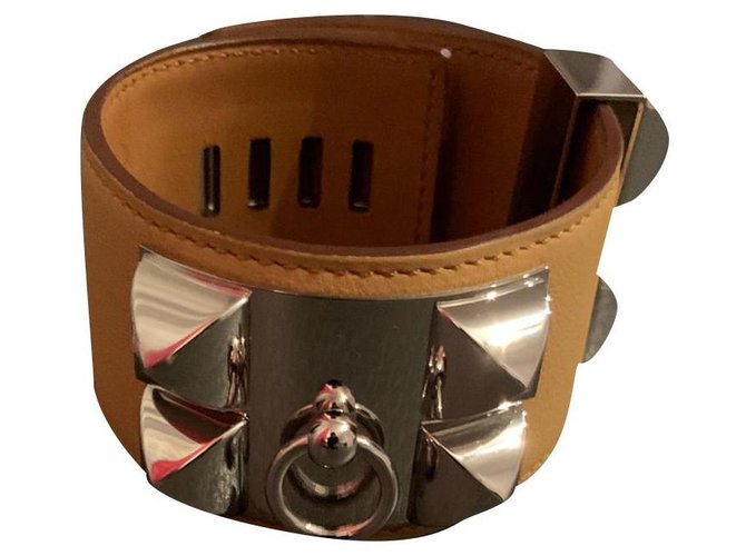 Hermès dog collar Leather  ref.174586