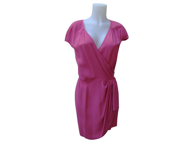Dior Dresses Pink Viscose Acetate  ref.174588