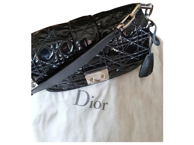 Dior New Look Cuir vernis Noir  ref.174689