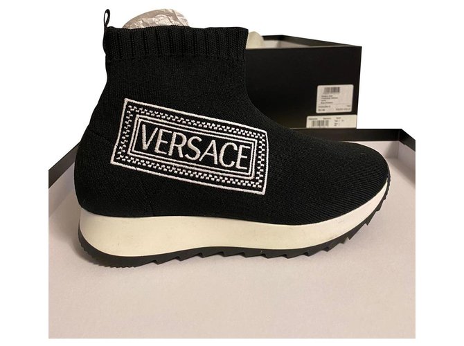Versace sneakers Noir  ref.174718
