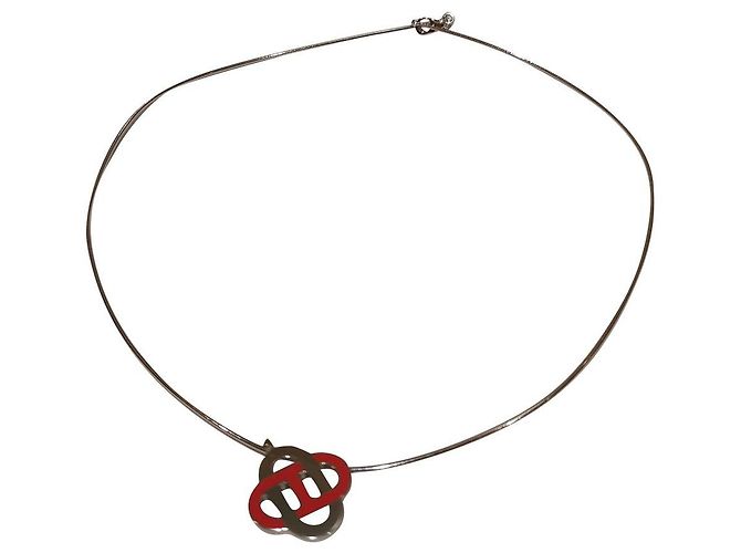 Hermès Ciondolo Isatis Corallo Placcato argento