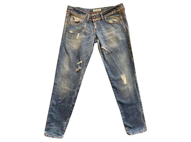 Autre Marque ROSSODISERA jeans Blue Cotton  ref.174729