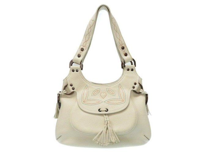 Mulberry handbag White Leather  ref.174806