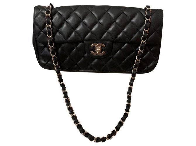 Timeless Chanel Black Leather  ref.174842