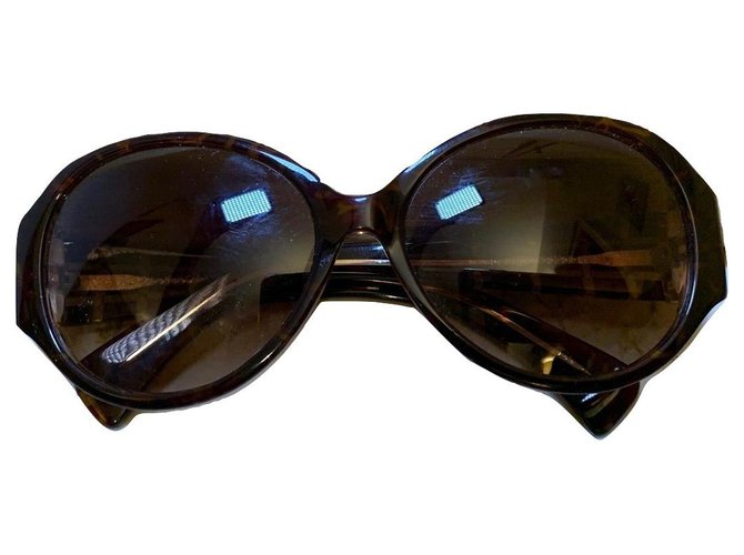Calvin Klein gafas de sol vintage Castaño Plástico  ref.174875