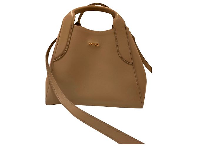 Borsa a tracolla Lanvin in pelle grigio scuro Grigio antracite