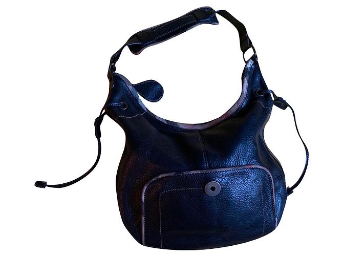 Borsa a tracolla Burberry in pelle nera Nero