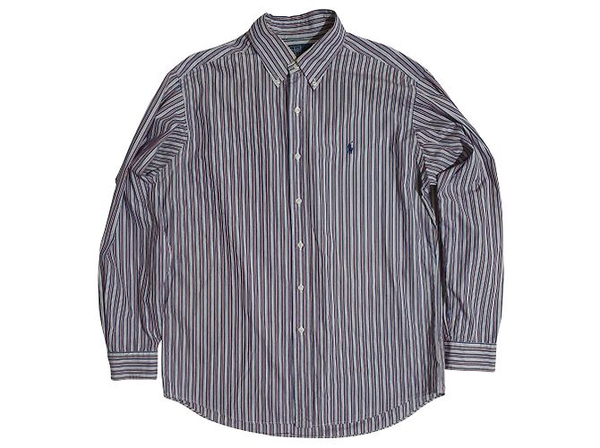 Camisa listrada de algodão Polo Ralph Lauren Multicor