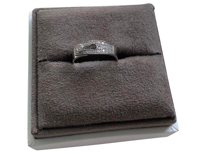 Anillo Diamond Lock de diamantes y oro blanco Dinh Van