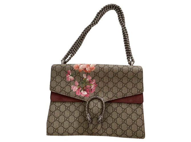 Dionysus Gucci  dyosinus GG blooms Toile Gris  ref.175037