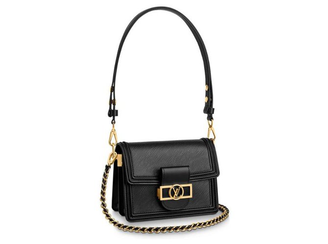Louis Vuitton Dauphine bag LV Black Leather  ref.175075