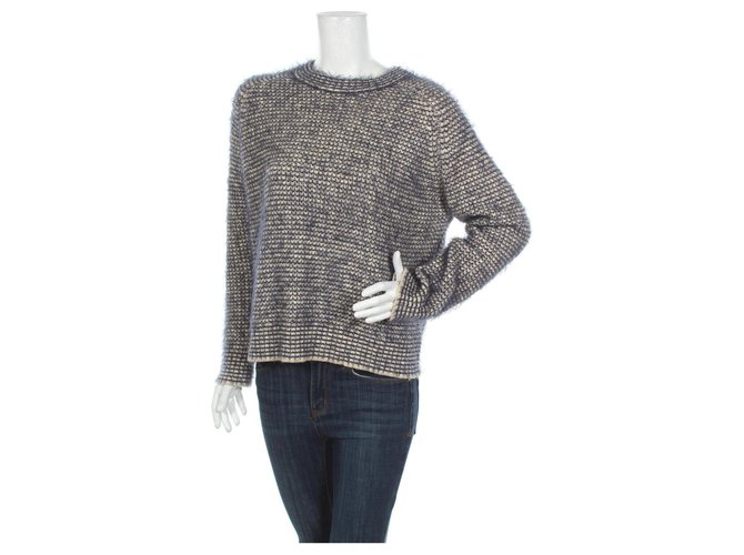 Samsoe & Samsoe Pullover blau und weiß 