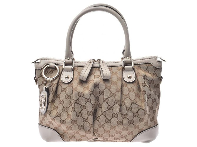Gucci GG Canvas Hand Bag Lona  ref.175221