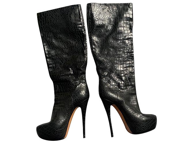Casadei Pythonstiefel Schwarz Größe 37 