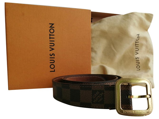 Louis Vuitton Belts Brown Leather  ref.175253