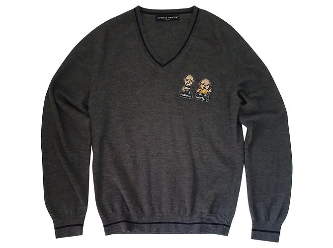 Franckie Morello Pull Frankie Morello en laine grise