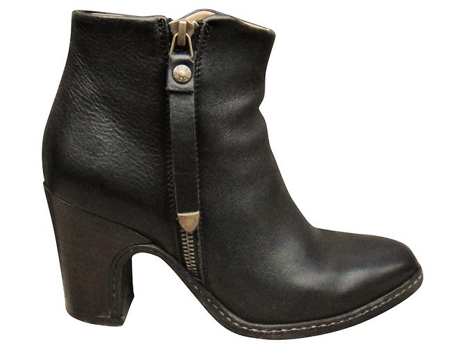 Autre Marque Botines de piel negros Buttero 35