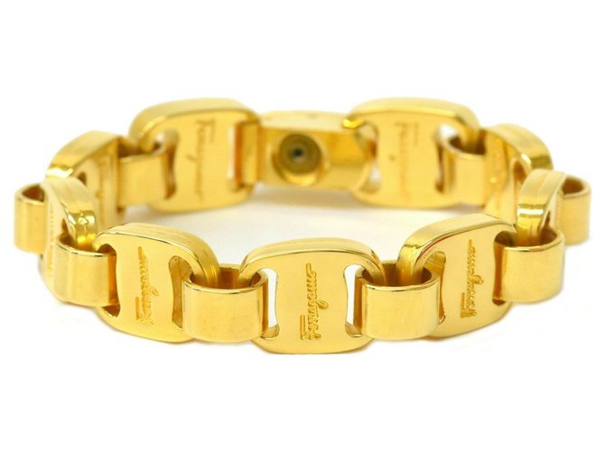 Salvatore Ferragamo Vara Bracelet Golden Gold-plated  ref.175350
