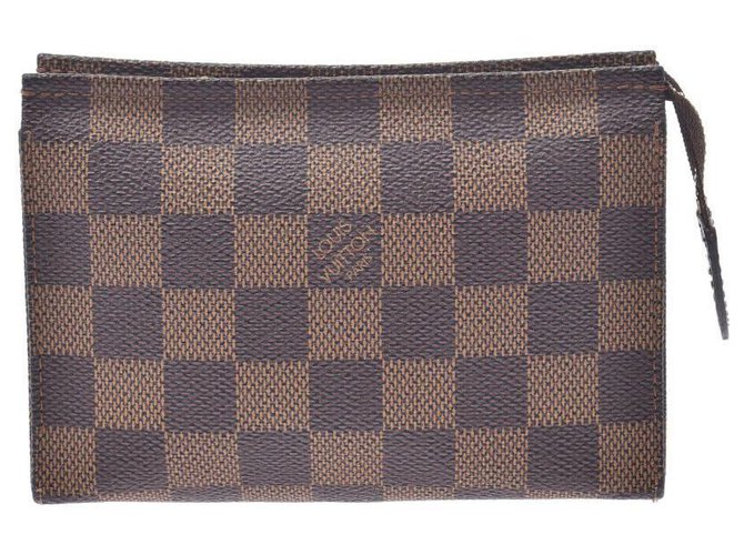 Louis Vuitton Cracking Kit 15 Brown Cloth  ref.175436