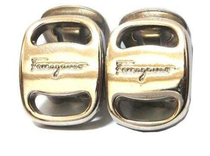 Salvatore Ferragamo Earrings Silvery Metal  ref.175474