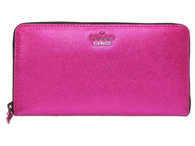 Kate Spade Wallet Pink Leather  ref.175501