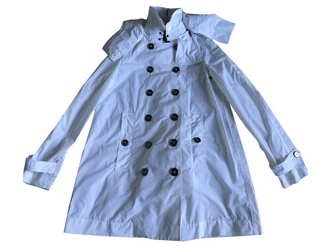 Impermeable Burberry Brit Blanco de Poliéster