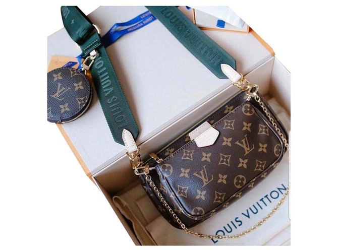Louis Vuitton Multi Pochette Brown Leather  ref.175520