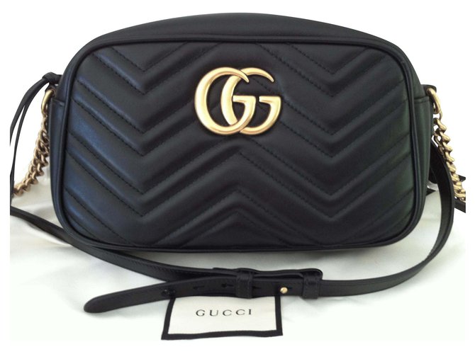 Gucci Marmont Nero Pelle  ref.175523