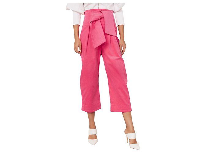 Autre Marque Papier London abgeschnittene Doppelhose Pink 