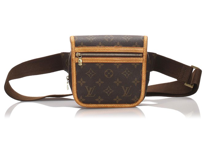 Louis Vuitton Brown Monogram Bosphore Belt Bag Leather Cloth  ref.175585