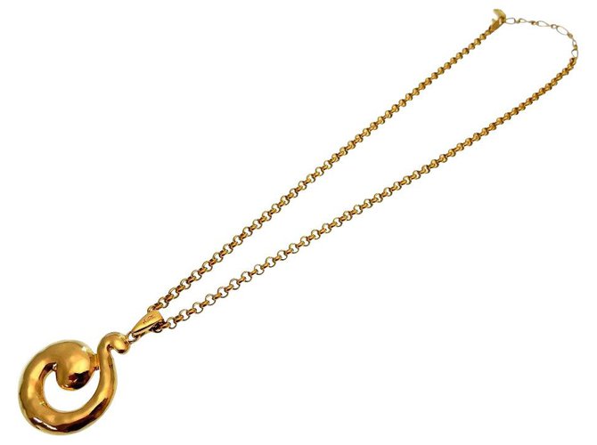 Yves Saint Laurent Vintage Necklace Golden Gold-plated  ref.175631