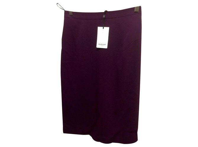 Thierry Mugler Mugler skirt Purple Viscose Elastane Acetate  ref.175670