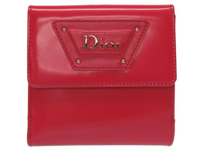 Dior-Traber Rot Leder  ref.175678