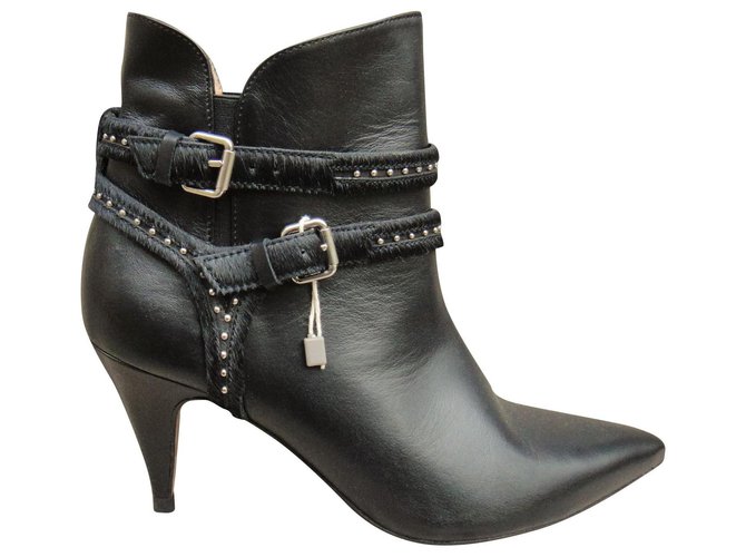 Iro p boots 40 new condition Black Leather  ref.175799