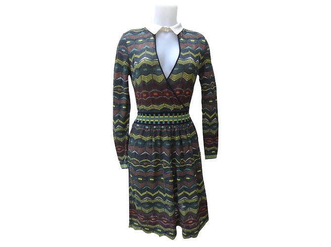 Vestido M Missoni Verde de Lana Talla 36
