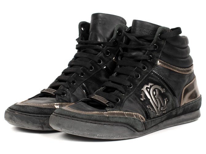 roberto cavalli sneakers black