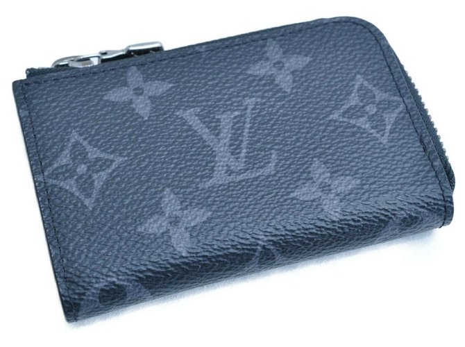 Louis Vuitton Zippy Coin Purse Grey Cloth  ref.175858