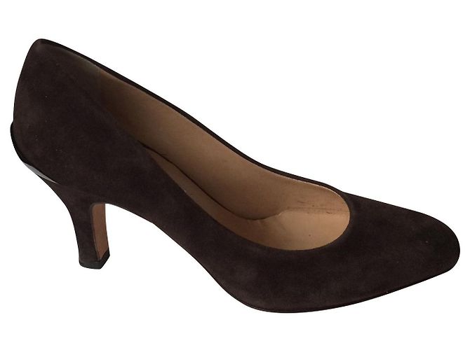 Décolleté Ballin Marroni in Pelle e Scamosciata Marrone scuro