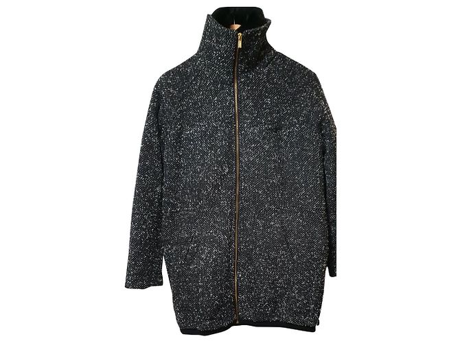 Autre Marque Beslava Tweedjacke grau meliert oversize Mehrfarben