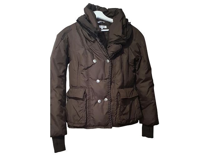 Max Mara Brown Nylon Down Jacket