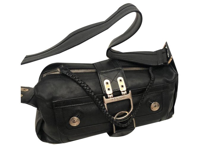 Christian Dior Handbags Black Leather  ref.175937