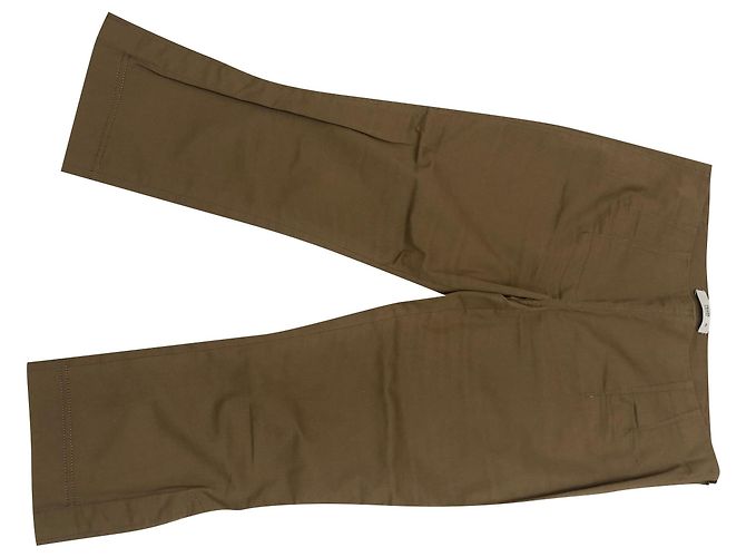Pantaloni Prada Khaki e Caramel in acrilico Cachi Caramello