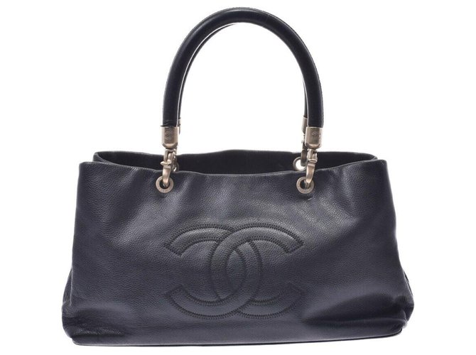 Chanel Executive Black Leather  ref.176019