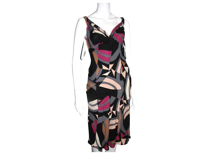 Diane Von Furstenberg DvF Clooney Seidenkleid Mehrfarben